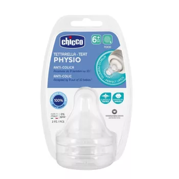   CHICCO Perfect Easy/Perfect 5/Well-Being fiziológiai cumisüveg cumi kása 6m+ 2 db