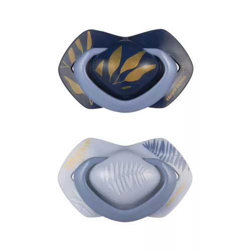 CANPOL BABIES Szilikon cumi szimmetrikus Light touch GOLD 18m+ 2db kék