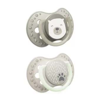 LOVI Cumisüveg szilikon dinamikus Buddy Bear 6-18h 2 db