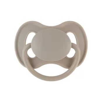 CANPOL BABIES Kaucsuk cumi kerek heggyel Nude 0-6m bézs