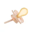 CANPOL BABIES Kaucsuk cumi kerek csúccsal Nude 0-6m krémszínű