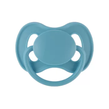 CANPOL BABIES Kaucsuk cumi kerek csúccsal Nude 6-18m kék