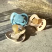 CANPOL BABIES Kaucsuk cumi kerek heggyel Nude 6-18m krémszínű