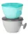SKIP HOP Tányérok fedővel és Easy Grab fogantyúval Grey,Teal 2 x 240 ml, 3hó+