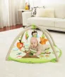 SKIP HOP Játszószőnyeg 5 játékkal, párna Treetop Friends zöld-barna 0m+