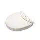 PETITE&MARS Vízhatlan lepedő ovális kiságyakhoz Soft Dream Oval 84x50 White