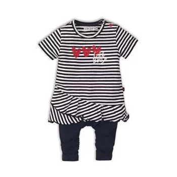 DIRKJE 2 részes C-SO SPORTY GIRL BOSS 56 Navy-White szett