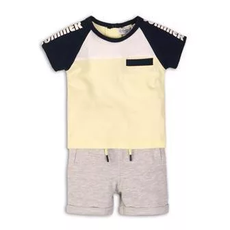 DIRKJE 2 részes póló szett C-SO SUNNY SUMMER IS HERE! 68 Sárga-Szürke