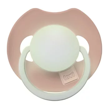   LOVI Világító szilikon dinamikus cumi Prime 0-6m 1db Blush