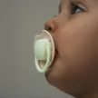 LOVI Dinamikus szilikon világító cumi Prime 6-18m 2db Elefántcsont/Rózsaszín