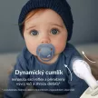 LOVI Dinamikus szilikon világító cumi Prime 6-18m 2db Elefántcsont/Rózsaszín