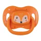 CANPOL BABIES Szilikon cumi szimmetrikus Cute animals 0-6m 1db narancssárga
