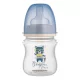 CANPOL BABIES Széles szájú cumisüveg Bonjour Paris 120 ml kék