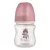 CANPOL BABIES Széles nyakú cumisüveg Bonjour Paris 120 ml rózsaszín