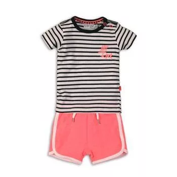   DIRKJE 2 részes C-SO Joyful LETS ROCK 68 White / Black-Pink szett