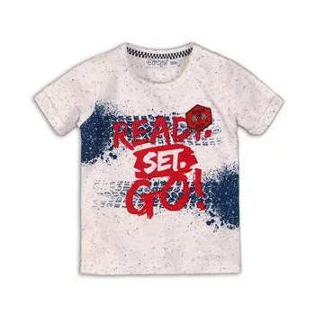 DIRKJE Rövid ujjú póló C-SO FAST READY SET GO! 74 White