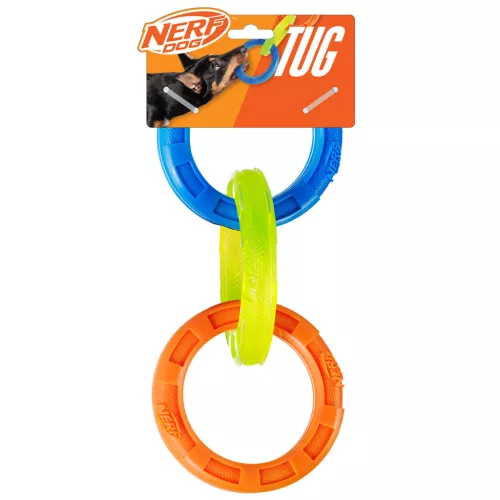 NERF DOG Húzogatós játék három gyűrűvel