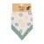 PETITE&MARS Bandana előke Luke 2 db Bézs Kiwis&Misty Zöld 3m+