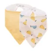 PETITE&MARS Bandana előke Luke 2 db Bézs Körte&Intenzív Okker 3hó+