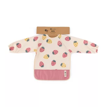 PETITE&MARS Előke hosszú ujjal Ben Beige Strawberies