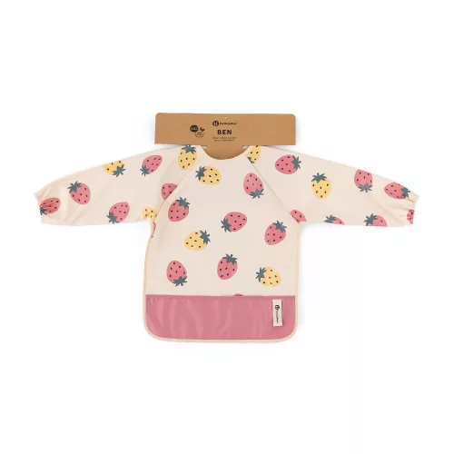 PETITE&MARS Előke hosszú ujjal Ben Beige Strawberies