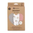 PETITE&MARS Bambusz muszlin 3db-os pelenka szett Moussy Rose Rainbows, 68 x 68 cm