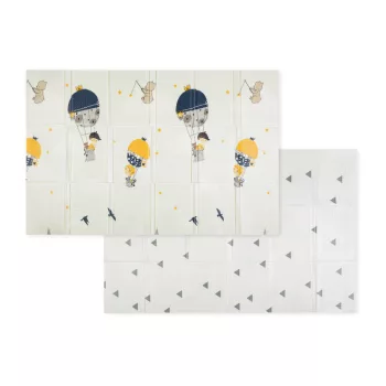   PETITE&MARS Összecsukható játszószőnyeg Campy L 130x200cm Hegyek&Háromszögek