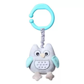 BABYONO Rezgő játék C-karikán bagoly Sofia kék