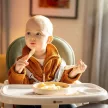 PETITE&MARS Etetőszék huzat és tálca Gusto Ochra Crowns