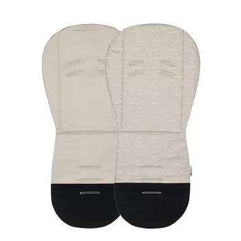 PETITE&MARS Ülésbetét babakocsiba Foamy Beige Whale