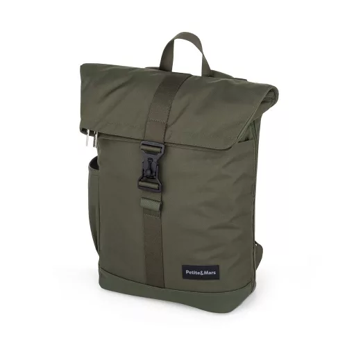 PETITE&MARS Pelenkázó hátizsák babakocsira Jackob Military Green