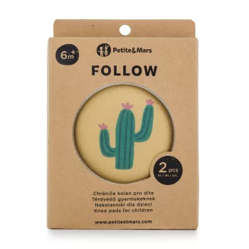   PETITE&MARS Elasztikus térdvédők kúszáshoz Follow Intense Ochre