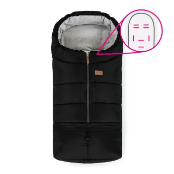   PETITE&MARS Állítható bundazsák 3in1 Jibot Horizontal  Ink Black