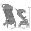 PETITE&MARS Sport babakocsi Fly Perfect Black