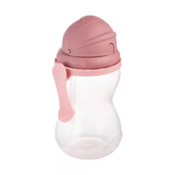   CANPOL BABIES Sportpalack szilikon szívószállal 370ml 12m+ rózsaszín