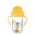 CANPOL BABIES Bögre nem kiömlő szívószállal és súllyal Exotic animals 270 ml sárga, 6h+