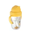 CANPOL BABIES Bögre nem kiömlő szívószállal és súllyal Exotic animals 270 ml sárga, 6h+