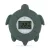 PETITE&MARS Szilikon digitális vízhőmérő Turtle Terry Misty Green 0hó+