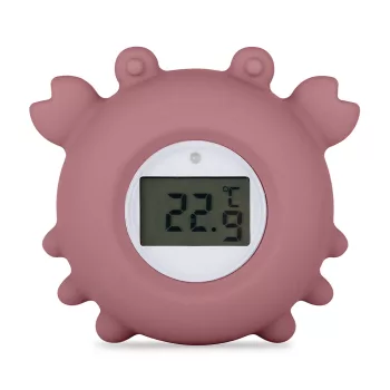   PETITE&MARS Szilikon digitális vízhőmérő Crab Caleb Dusty Rose 0hó+