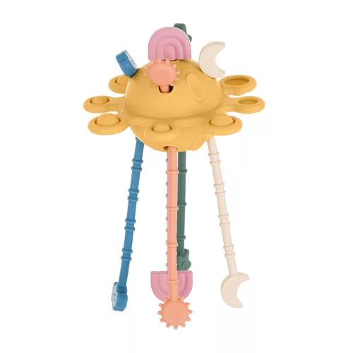 Petite&Mars Szilikon érzékszervi játék Crazy Planet Intense Ochre 10m+