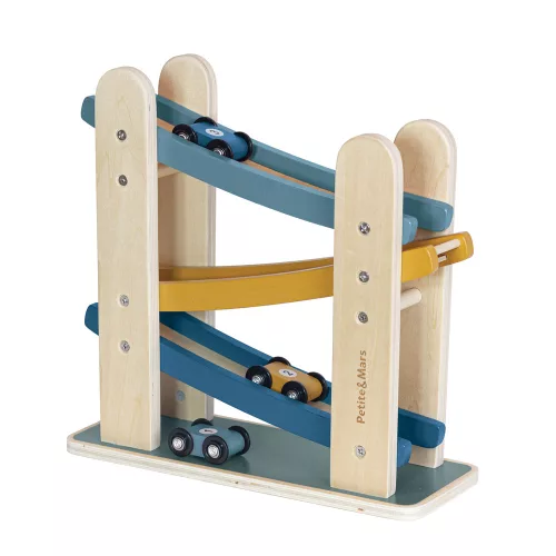 PETITE&MARS Fa játék – Versenypálya  Milky Way Wood of Mars 18hó+ Cosmic Blue