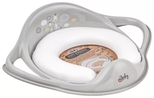 MALTEX WC szűkítő fogantyúkkal, puha Zebra - Szürke