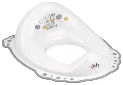 MALTEX Csúszásmentes WC szűkítő Zebra - Fehér/Szürke