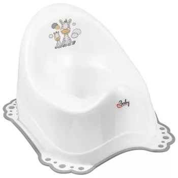 MALTEX Csúszásmentes Zebra bili - Fehér/Szürke