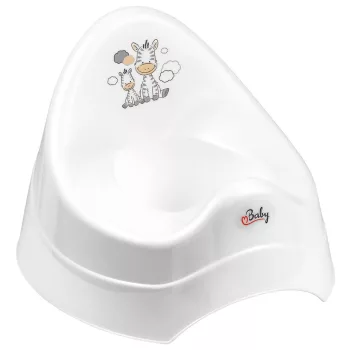 MALTEX Zenélő bili Zebra - Fehér