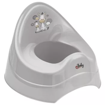 MALTEX Zenélő bili Zebra - Szürke