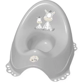 MALTEX Csúszásmentes bili dallamokkal Zebra - grey