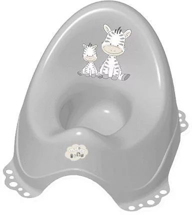 MALTEX Csúszásmentes bili dallamokkal Zebra - grey