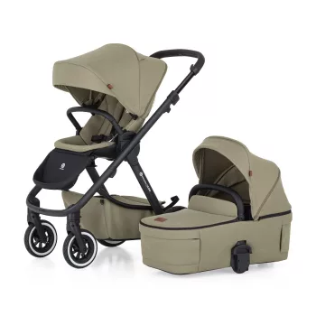   PETITE&MARS Kombinált babakocsi ICON 2in1 Mossy Green LITE AIR