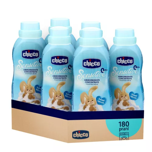 6x CHICCO Öblítő koncentrátum Édes Púder 750 ml (6x30 mosás)